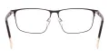 Metal Large Glasses Frame With Spring Hinge