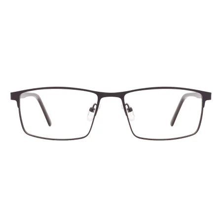 Metal Large Rectangular Glasses Frame With Spring Hinge