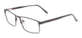 Metal Large Rectangular Glasses Frame With Spring Hinge
