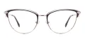 Metal Large Cat Eye Glasses Frame