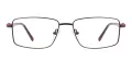 Metal Rectangular Glases Frame With Spring Hinge