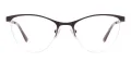Metal Half Rim Glasses Frame With Spring Hinge