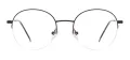 Metal Round Glasses Frames With Clip On With Spring Hinge