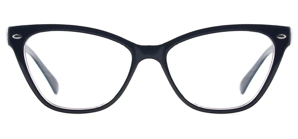 Women Cat Eye Glasses - Black