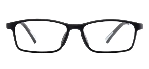 TR90 Rectangular Eyeglass Frame - Black