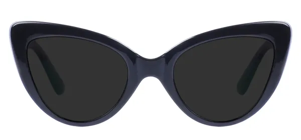 Women Cat Eye Sunglasses - Black