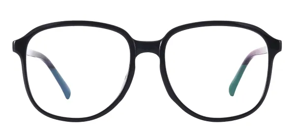 TR90 Oversized Eyeglasses - Black