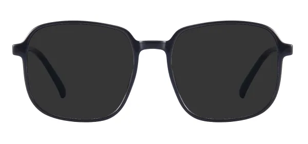 Square Oversized Sunglasses - Black