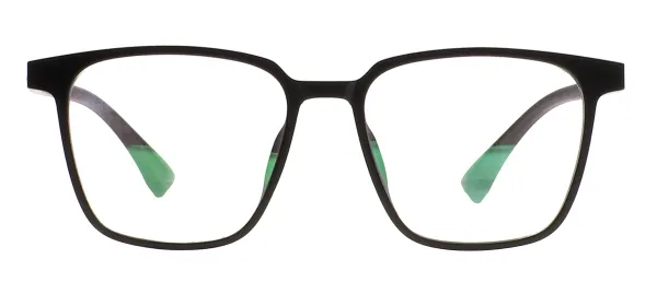 Square Oversized Spectacles - Black