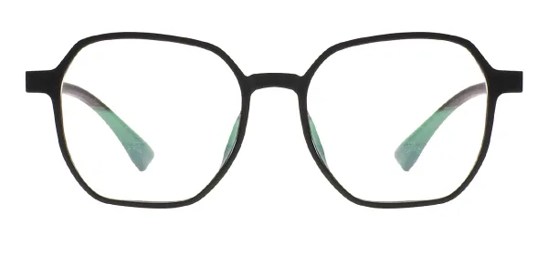 Oversized Square Spectacles - Black