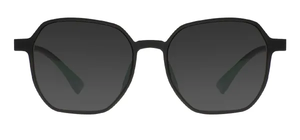 Oversized Square Sunglasses - Black