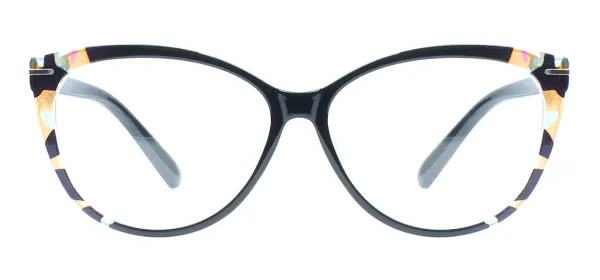 Women Cat Eye Glasses - Black