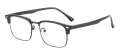 Rectangular Browline Eyeglasses