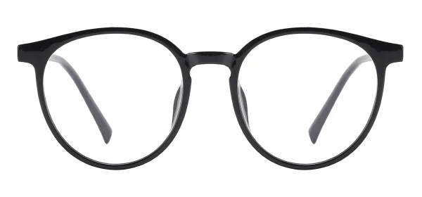 Vintage Clear Glasses - Black